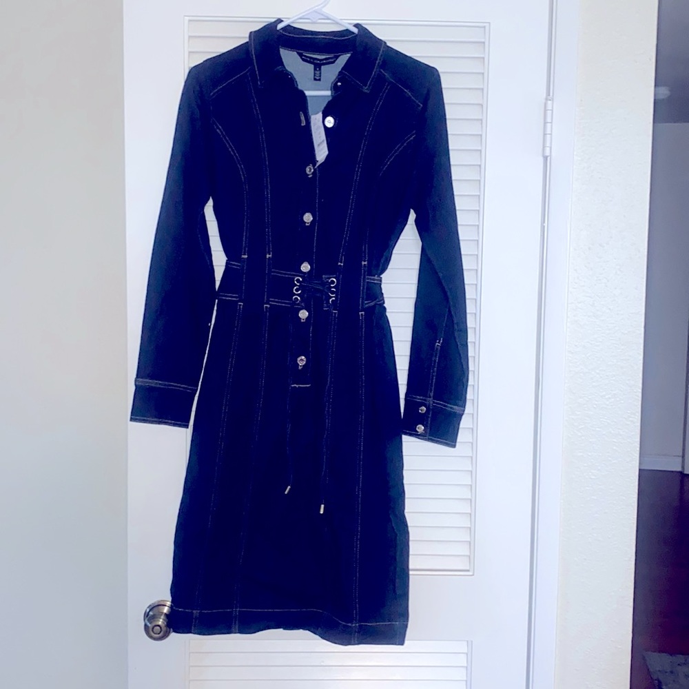 White House Black Market Denim Dress Size 4